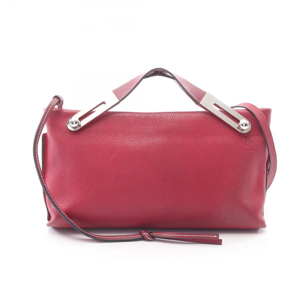 Loewe Missy Handbag Leather Bordeaux Purple